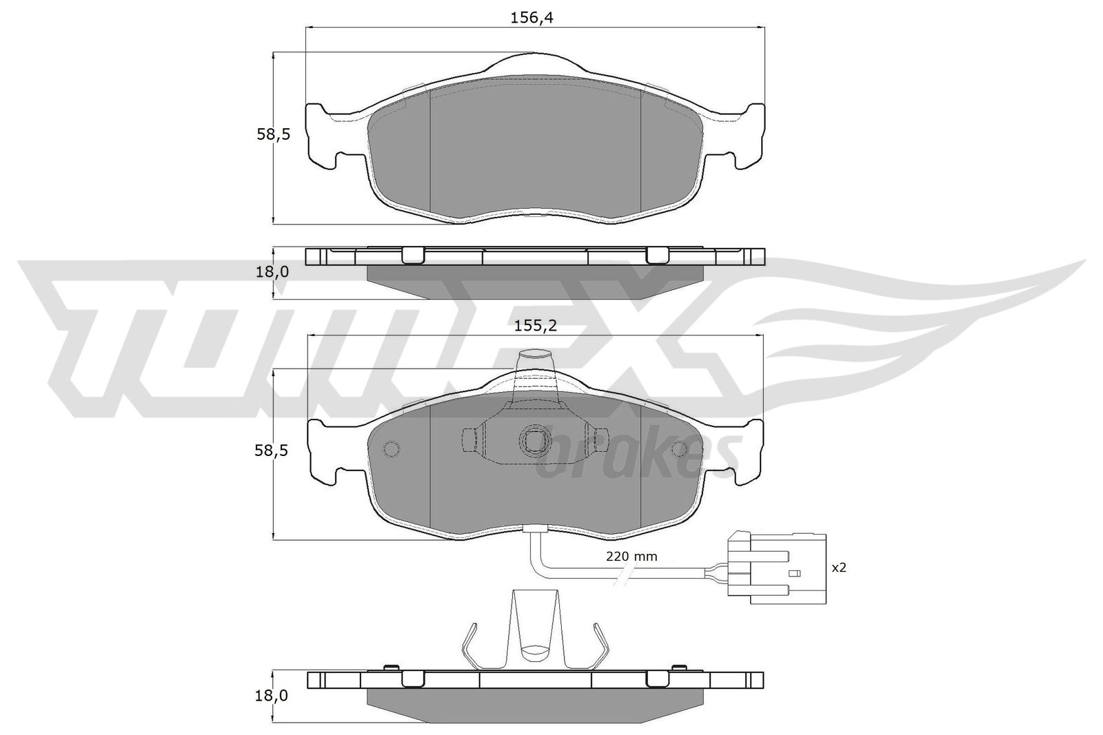 TOMEX Brakes TX 11-191 Sada...